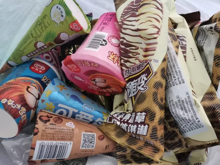 一袋子冰淇淋